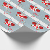 Personalisiert Cheerleader Weihnachtsgeschenk Geschenkpapier (Ecke)