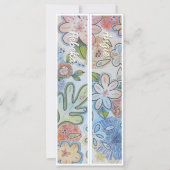 Personalisiert Cheery Floral Zwei Lesezeichen (Vorderseite)