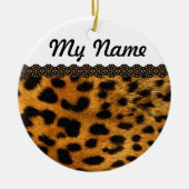 Personalisiert Cheetah Keramikornament (Vorne)