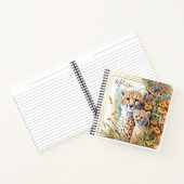 Personalisiert Cheetah School Office Notebook Gesc Notizblock (Innenseite)