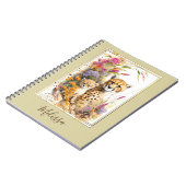Personalisiert Cheetah School Office Notebook Gesc Notizblock (Linke Seite)