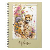Personalisiert Cheetah School Office Notebook Gesc Notizblock (Vorderseite)