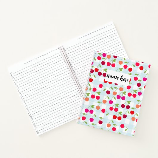 Personalisiert Cherries-Notebook Notizblock (Innenseite)