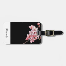 Personalisiert Cherry Blossom Gepäckmarke