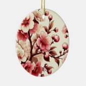 Personalisiert Cherry Blossom Keramik Ornament (Rechts)
