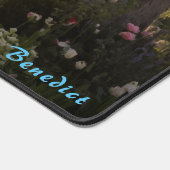 Personalisiert Cherry Blossom Village Desk Mat Schreibtischunterlage (Ecke)