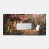 Personalisiert Cherry Blossom Village Desk Mat Schreibtischunterlage (Tastatur & Maus)