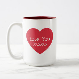 Personalisiert Cherry Sweetest Valentine Coquette Zweifarbige Tasse