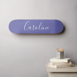 Personalisiert Chic Calligrafy Name Lila Skateboard