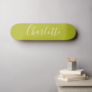 Personalisiert Chic Calligraphy Name Limon Chartre Skateboard