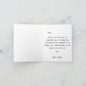 Personalisiert Chic First Heilige Kommunion-Black Karte (Innenseite)