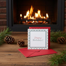 Personalisiert Chic Four Poinsettia Motif, Weihnac