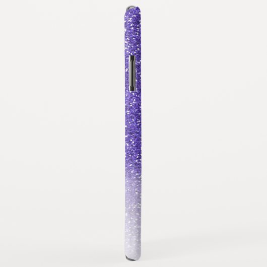 Personalisiert Chic Girly Lila Ombre Glitzer Case-Mate iPhone Hülle (Hinten/Rechts)