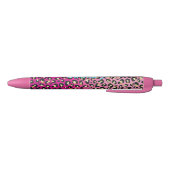 Personalisiert-Chic Hot-Pink-Leopard-Druck Kugelschreiber (Unterseite)