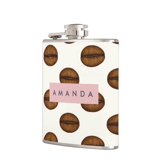 Personalisiert-Chic-Kaffeebohnen Flachmann (Links)