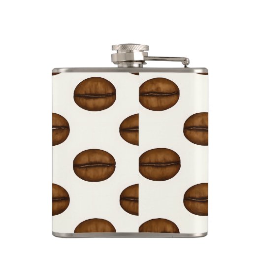 Personalisiert-Chic-Kaffeebohnen Flachmann (Rückseite)