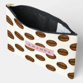 Personalisiert-Chic-Kaffeebohnen Zubehörtasche (Offen)