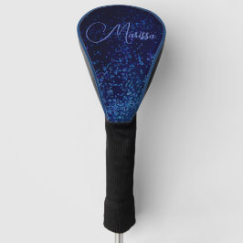 Personalisiert Chic Midnite Blue Confetti Golf Headcover