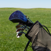Personalisiert Chic Midnite Blue Confetti Golf Headcover (In SItu)