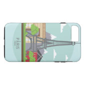 Personalisiert Chic Paris Eiffel Tower Case-Mate i iPhone Hülle (Rückseite (Horizontal))