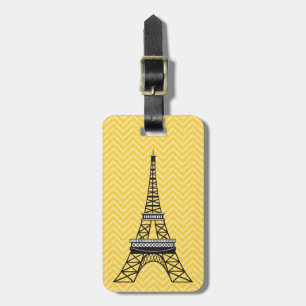 Personalisiert Chic Paris Eiffel Tower Gepäckmarke Gepäckanhänger