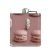 Personalisiert Chic Pastel Macaron Muster Flachmann (Rückseite)