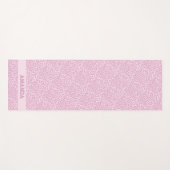 Personalisiert Chic Pink Leopard Yogamatte (Vorderseite (Horizontal))
