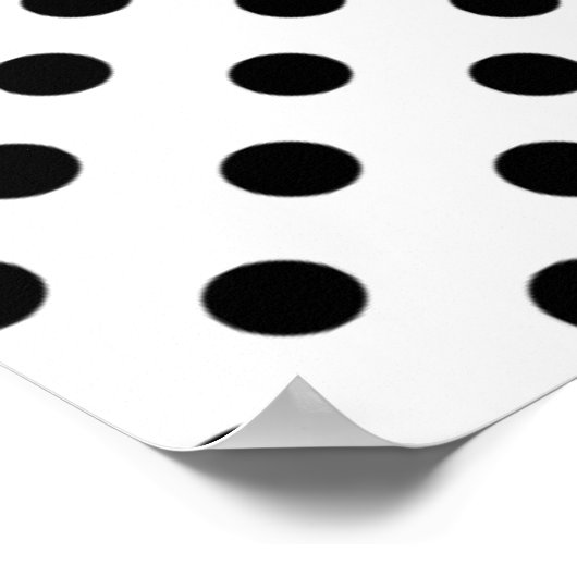 Personalisiert Chic Polka Dot Baby Foto Poster (Ecke)