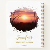 Personalisiert Chic Splash Foto Dankesblatt Notizblock (Rückseite)