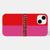 Personalisiert Chic Striping Case-Mate iPhone Hülle (Rückseite (Horizontal))