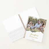 Personalisiert Chic Torn Foto Dankesblatt Notizblock (Innenseite)