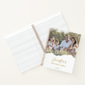 Personalisiert Chic Torn Foto Dankesblatt Notizblock (Innenseite)