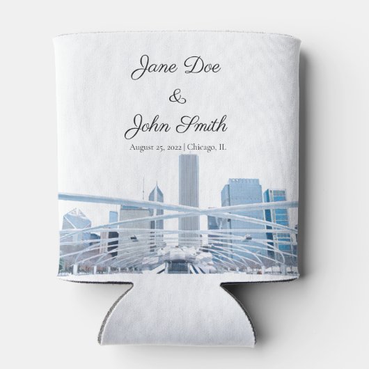 Personalisiert Chicago Dosenkühler (Rückseite)