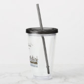 Personalisiert Chicago Skyline Acryltrinkbecher (Links)