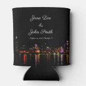 Personalisiert Chicago Skyline Dosenkühler (Rückseite)
