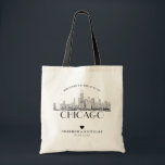 Personalisiert Chicago Wedding Welcome Tragetasche<br><div class="desc">Mit dieser Hochzeitsgeschenktasche aus Chicago können Sie Ihre Gäste aus der Stadt willkommen heißen.</div>