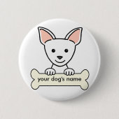 Personalisiert Chihuahua Button (Vorderseite)