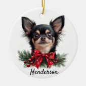 Personalisiert Chihuahua Keramik Ornament (Vorne)