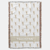 Personalisiert Chihuahua (Kurz haarig, Fawn Tan) Decke (Vorderseite Vertikal)