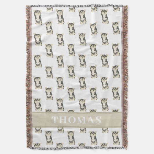 Personalisiert Chihuahua (Langhaartricolor) Decke (Vorderseite Vertikal)