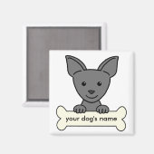 Personalisiert Chihuahua Magnet (Vorderseite/Rückseite)