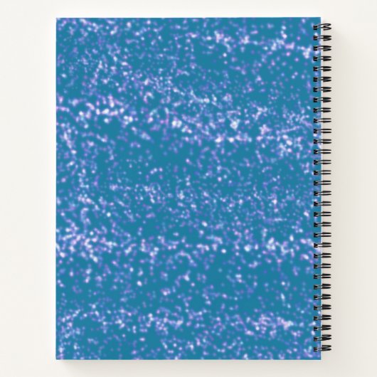 Personalisiert Children's Blue Sketchbook Notebook Notizblock (Rückseite)