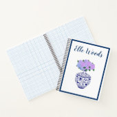 Personalisiert Chinoiserie Ginger Jar & Hydrangea Notizblock (Innenseite)