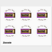 Personalisiert Chocolate Candy Bar Gastgeschenk Runder Aufkleber (Blatt)