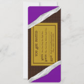 Personalisiert Chocolate Candy Bar Party Einladung (Rückseite)