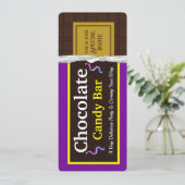 Personalisiert Chocolate Candy Bar Party Einladung (Stehend Vorderseite)