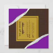 Personalisiert Chocolate Candy Bar Party Einladung (Rückseite)