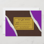 Personalisiert Chocolate Candy Bar Party Einladung (Rückseite)