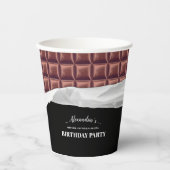 Personalisiert Chocolate Candy Bar Party Pappbecher (Vorderseite)