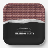 Personalisiert Chocolate Candy Bar Party Pappteller (Vorderseite)